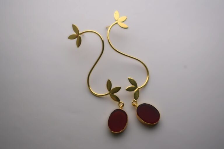 Moonrise Golden Drop Earrings - Image 2
