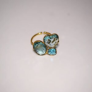 Floral Kundan Choker Golden Ring