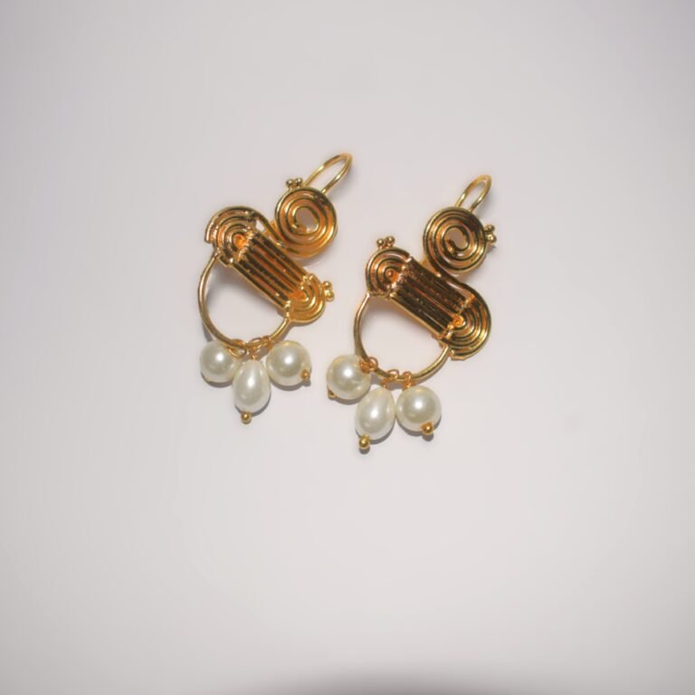 Blush Golden Drop Earrings