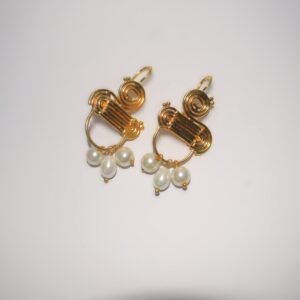 Blush Golden Drop Earrings